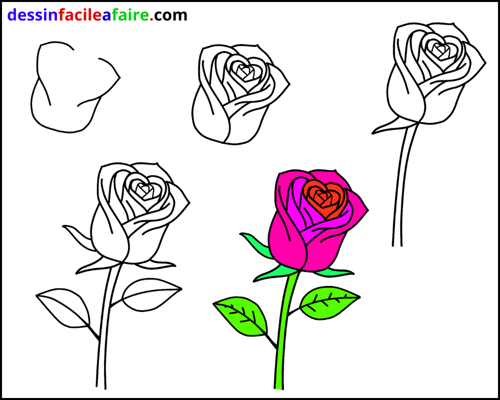 Comment Dessiner Une Rose Diy Dessin Breizh Mama - Vrogue.co