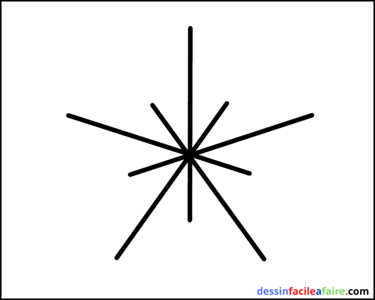 Comment dessiner une étoile facilement - Dessin facile a faire